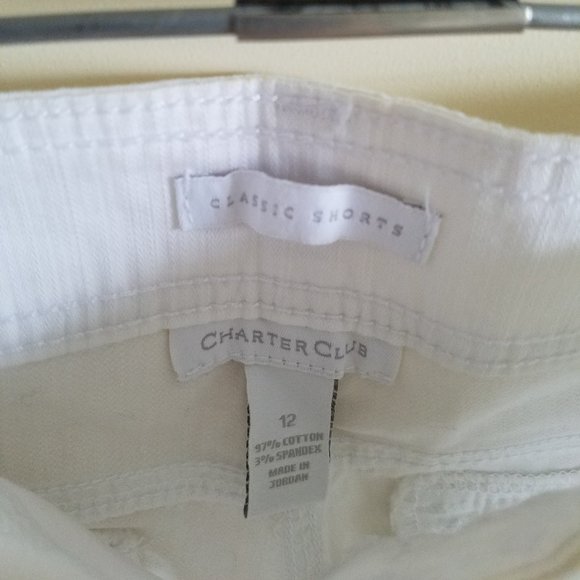 Long White Bermuda Shorts - Picture 2 of 3